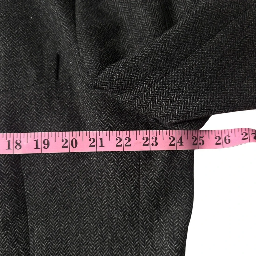 VTG‎ TodaysManTM 44R Messina Blazer Jacket Italian Cashmere Grey Herringbone